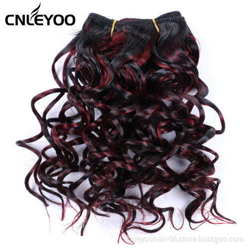 Special wholesale high quality bundled 8 inch synthetic fiber braided curly headband wig